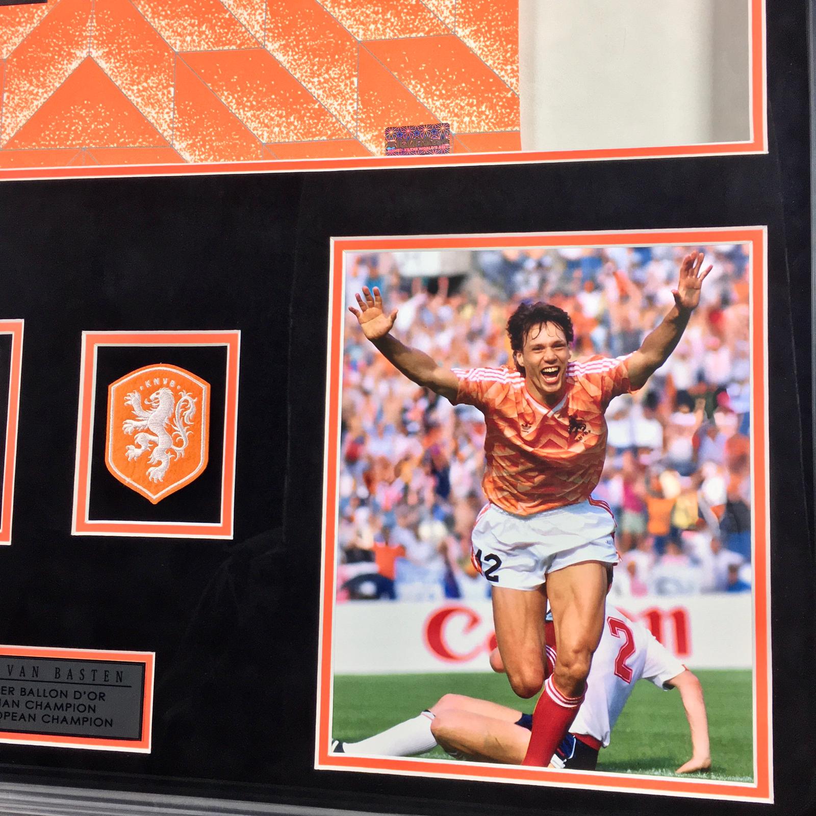 Marco van Basten Signed Jersey Framed