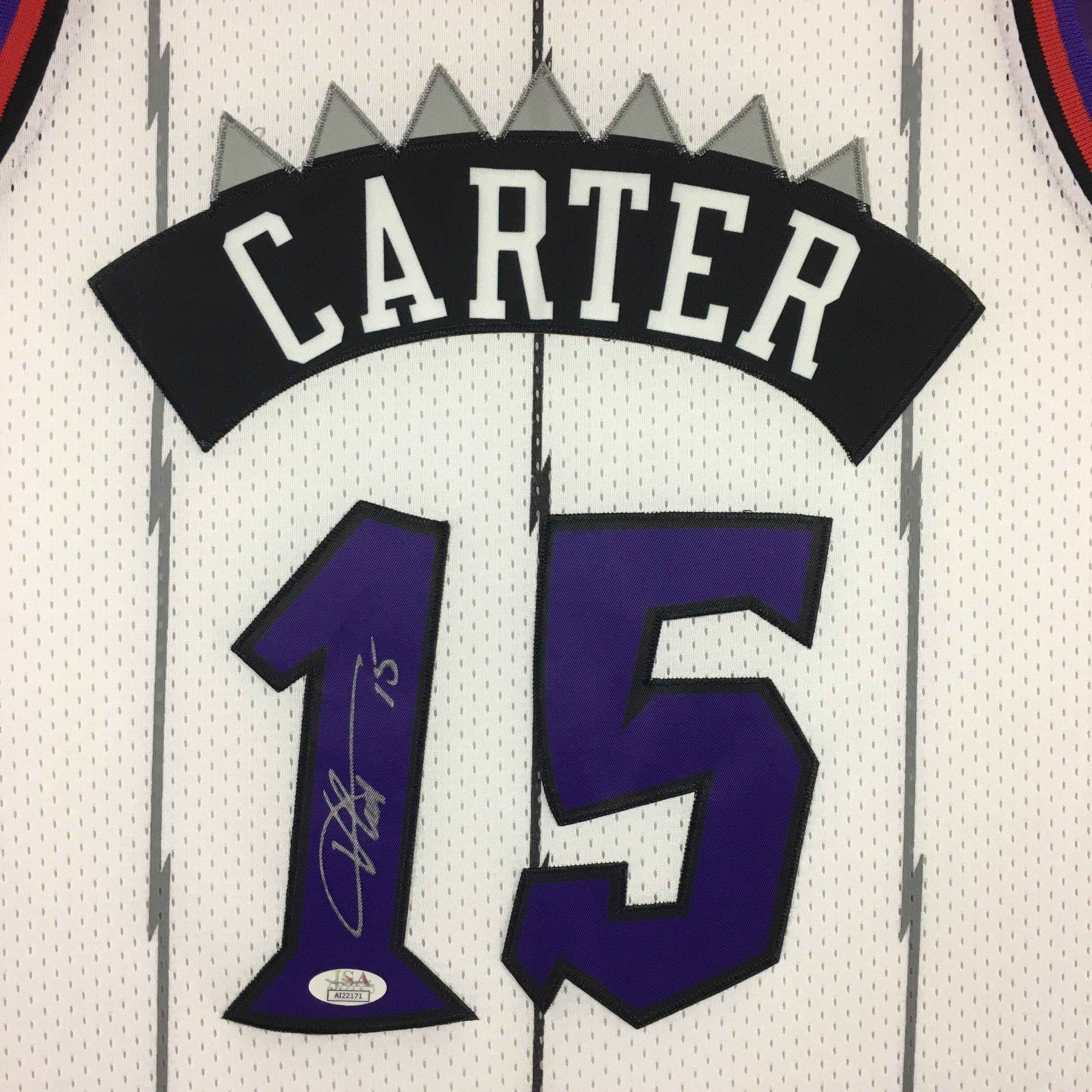 Vince Carter Signed Jersey Framed