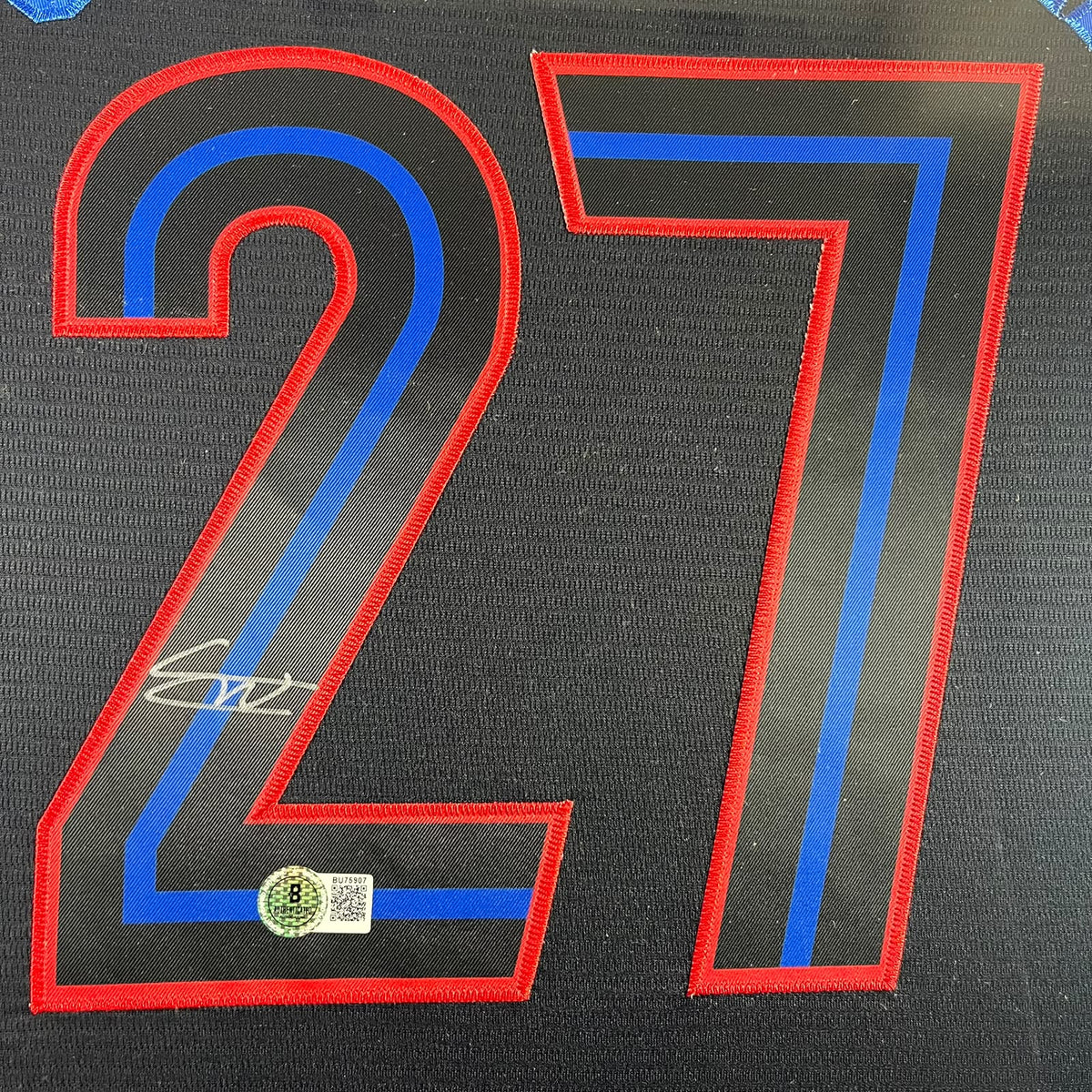 Vlad Guerrero Jr Signed Jersey Framed