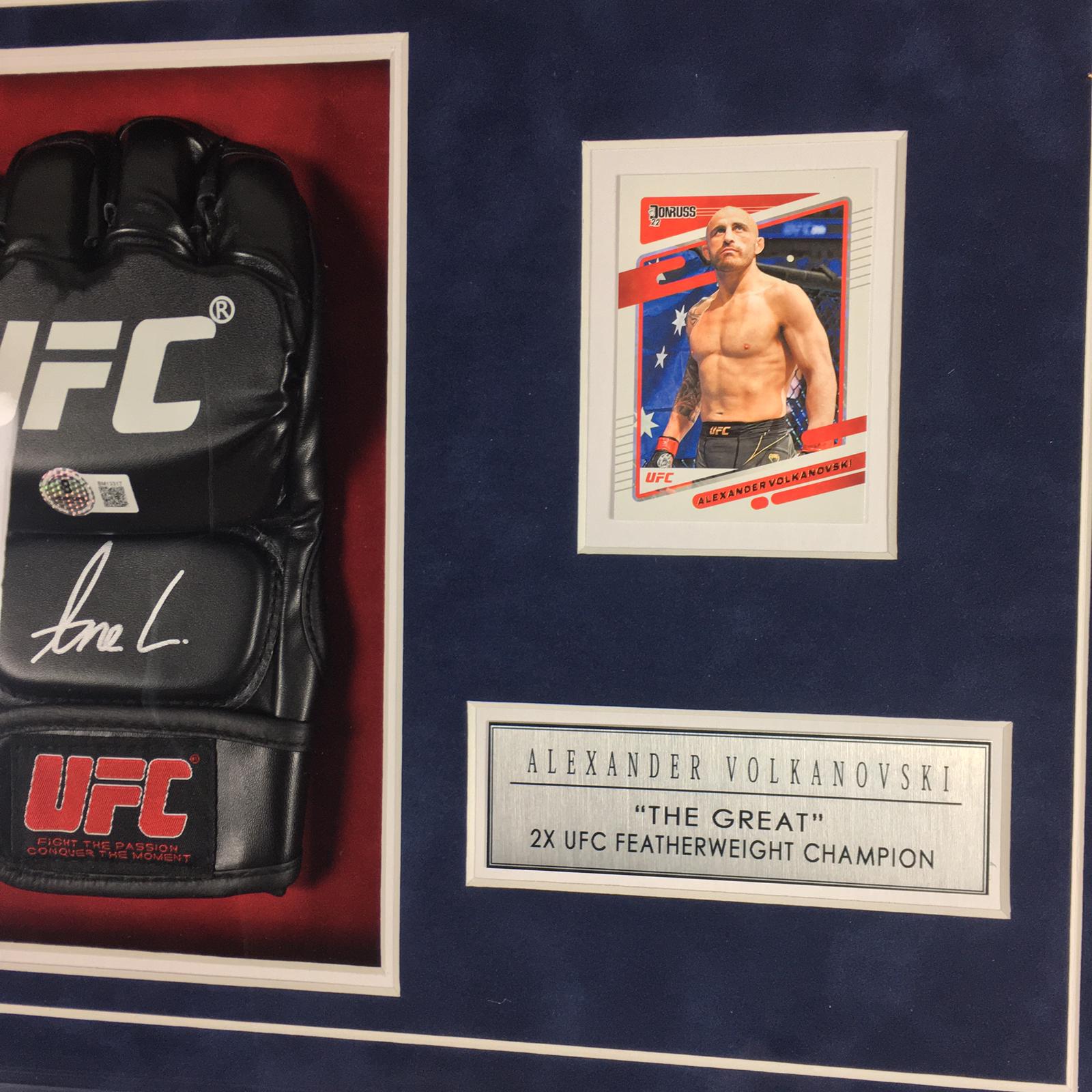 Alexander Volkanovski Signed Glove Framed
