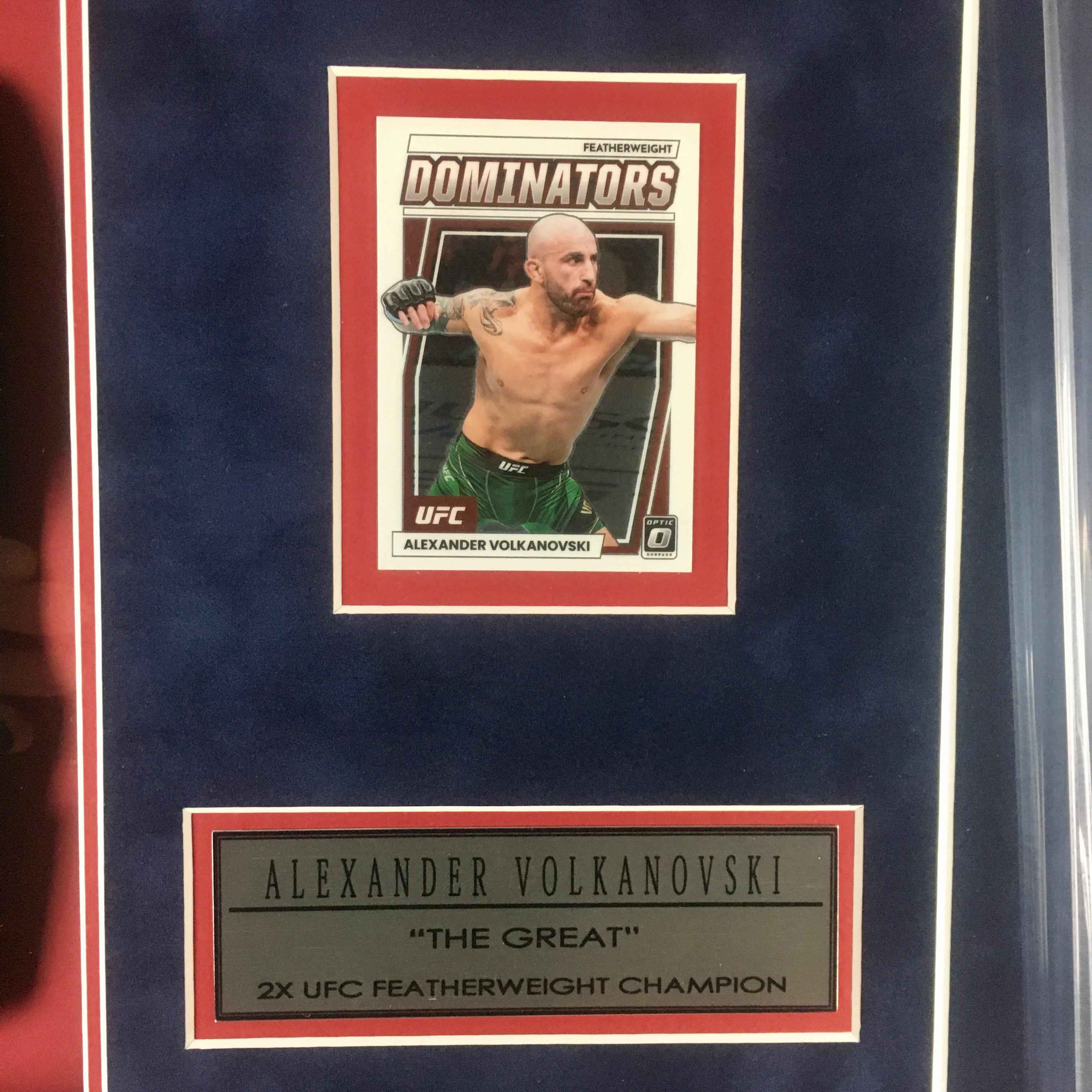 Alexander Volkanovski Signed Glove Framed