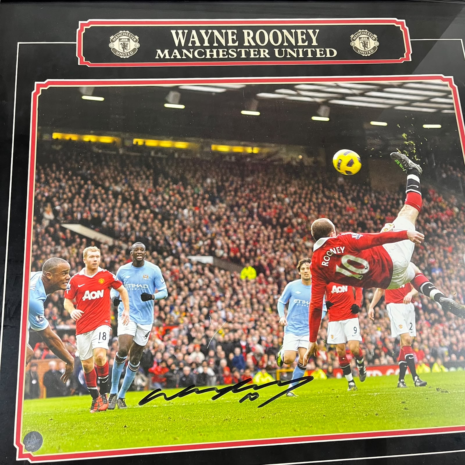 Wayne Rooney Signed Photo Framed