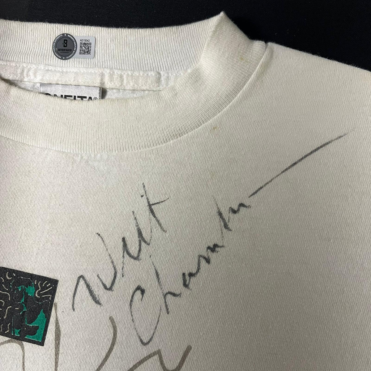 Wilt Chamberlain Signed Shirt Framed