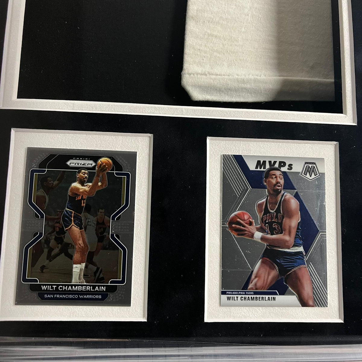Wilt Chamberlain Signed Shirt Framed