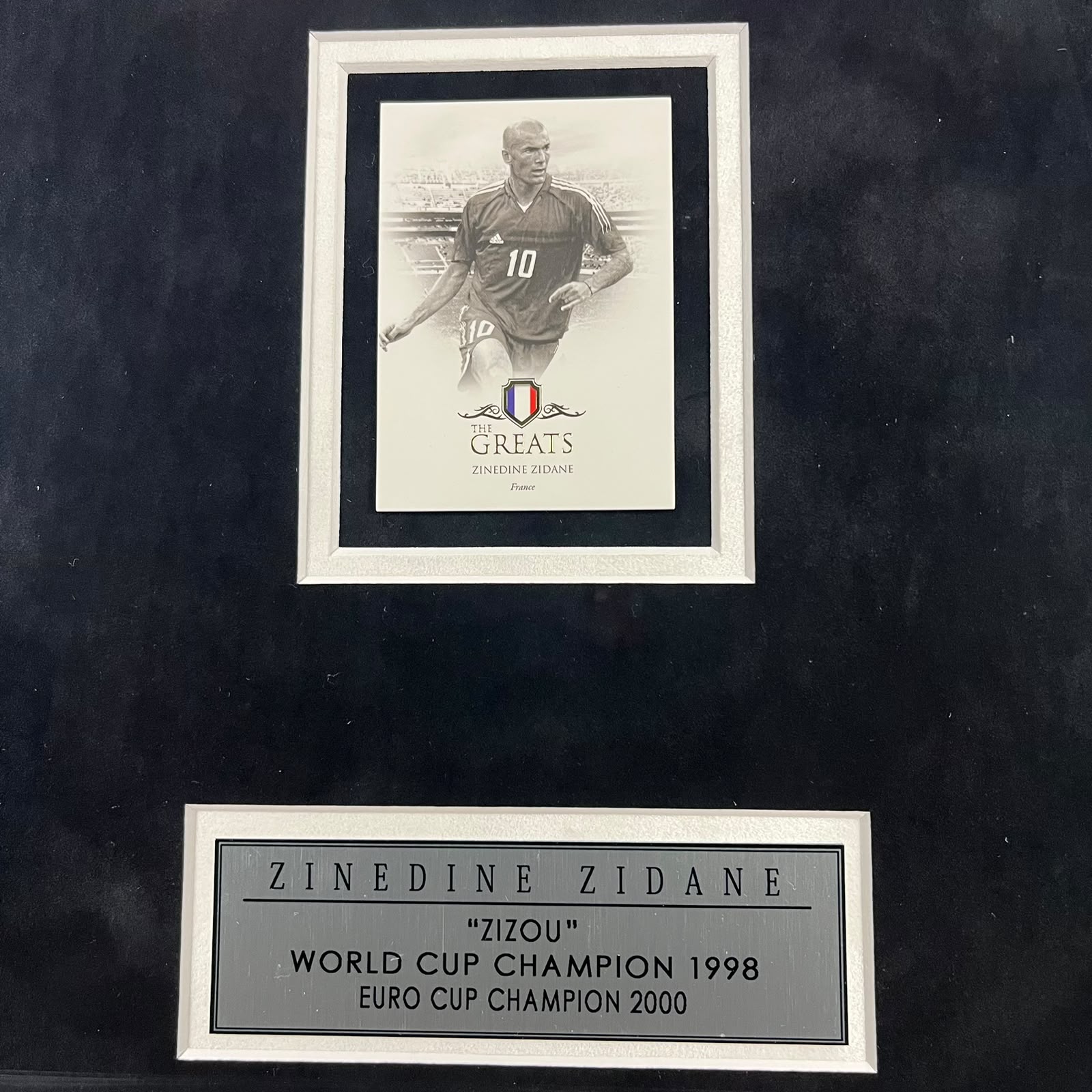 Zinedine Zidane Signed Jersey Framed