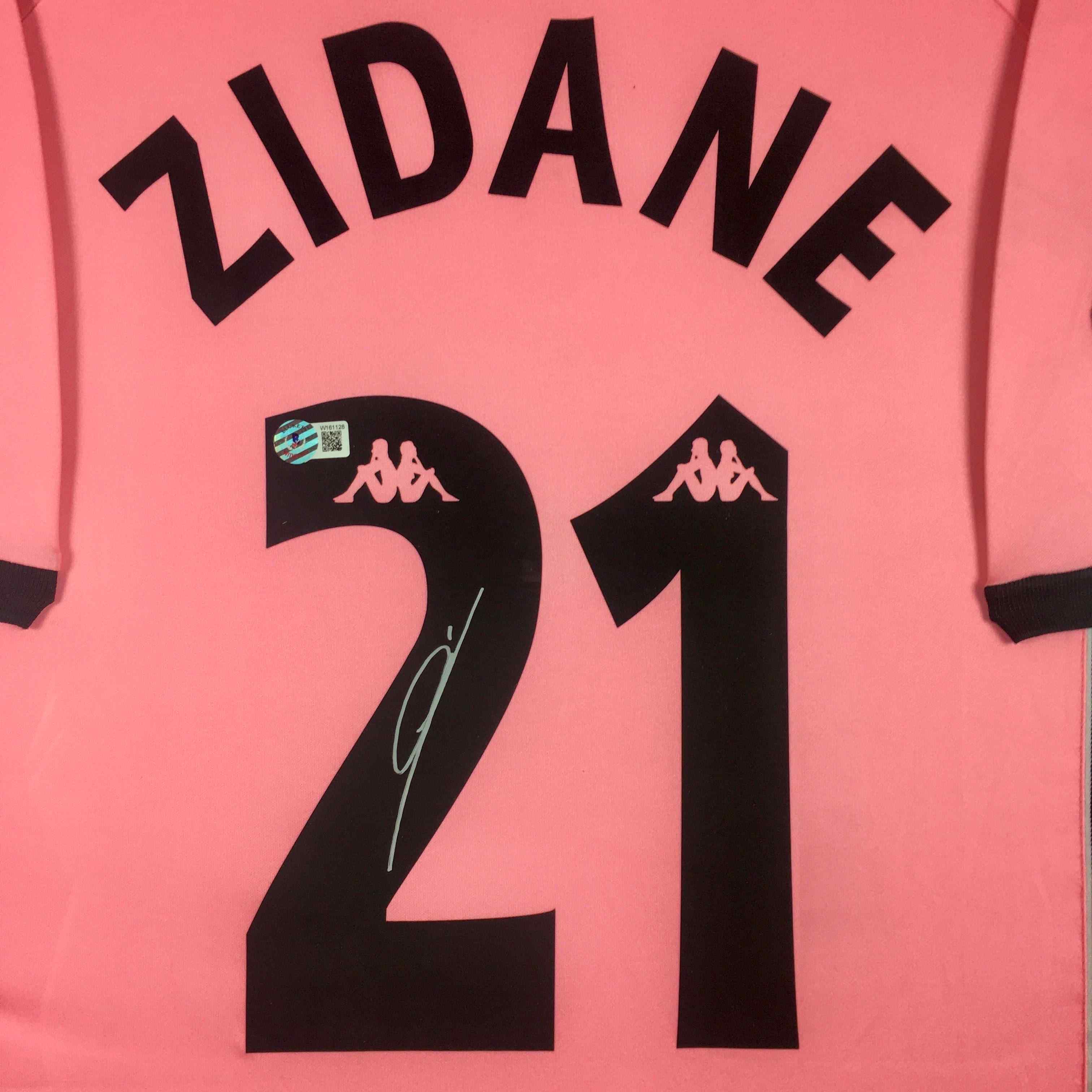 Zinedine Zidane Signed Jersey Framed